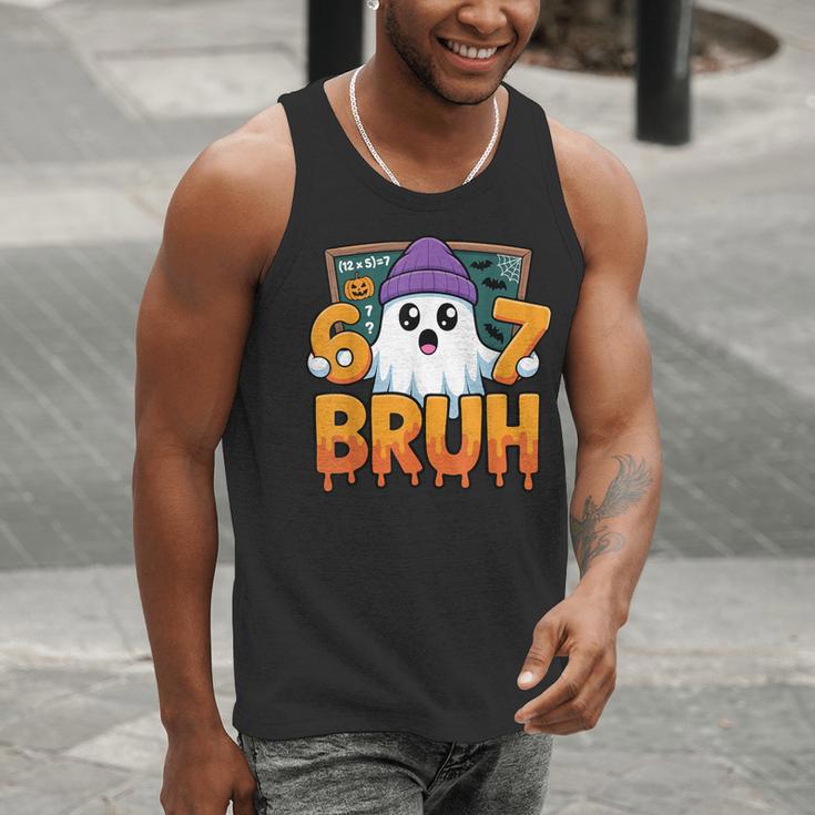 67 Teacher Ghost Six Seven Meme Math Equation Bruh Halloween Men Tank Top, funny gift