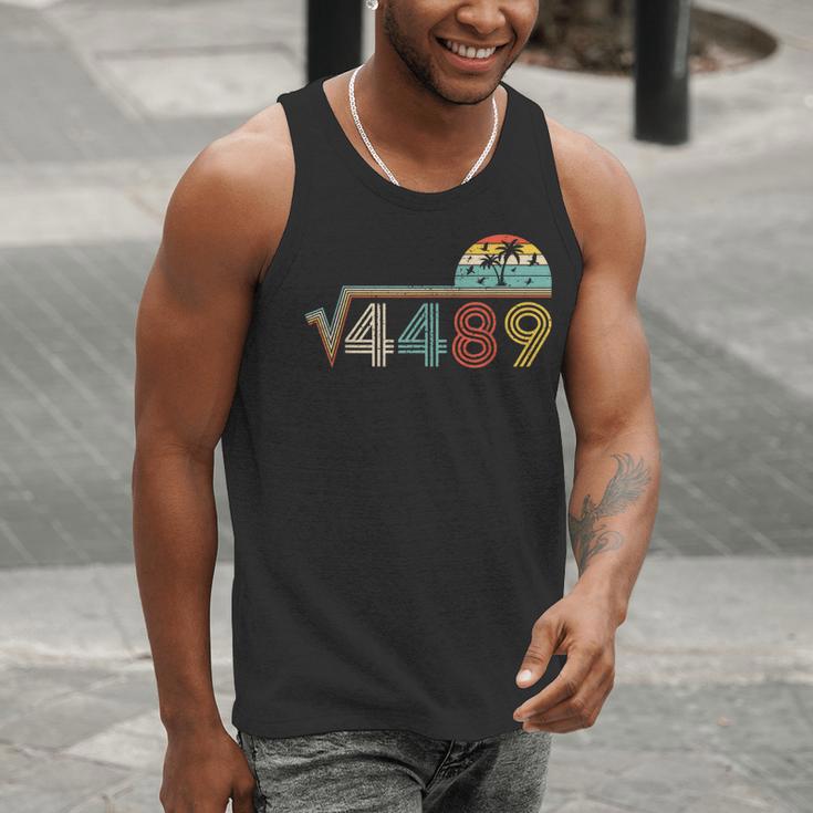 67 Vintage Meme Square Root 4489 Slang Math Teacher Men Tank Top, funny gift