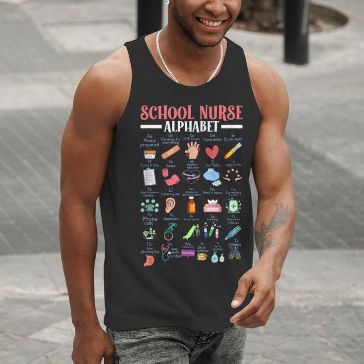 ABC School Nurse Alphabet Student Teacher Health Worker Men Tank Top, funny gift