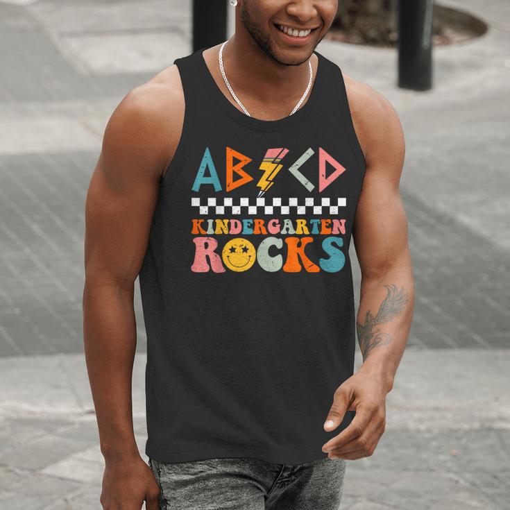 ABCD Kindergarten Rocks Back To School Teacher Kindergarten Men Tank Top, funny gift ABCD Kindergarten Rocks Back To School Teacher Kindergarten Men Tank Top, funny gift