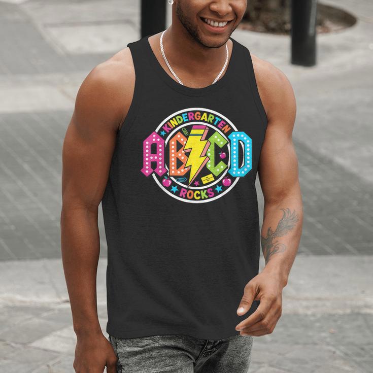 ABCD Kindergarten Rocks Back To School Teachers Students Men Tank Top, funny gift