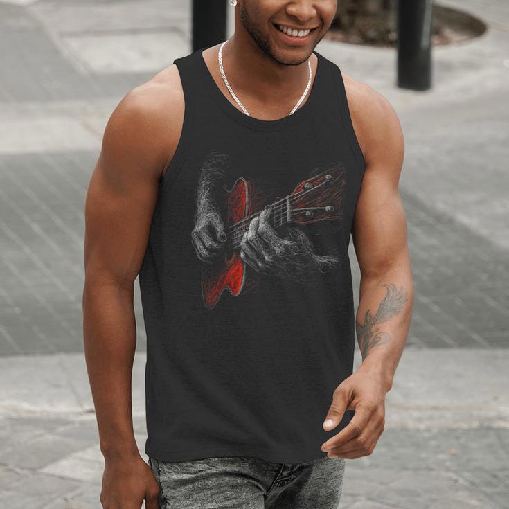 Acoustic Guitar Player Shirt Vintage Music Teacher Guitarist Men Tank Top, funny gift