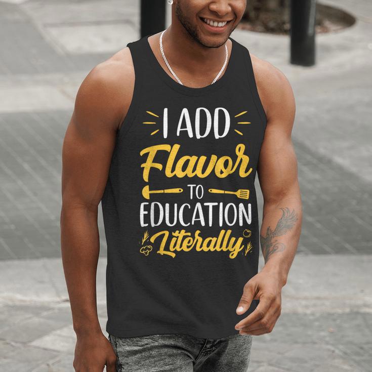 I Add Flavor To Education Literally Culinary Arts Teacher Men Tank Top, funny gift I Add Flavor To Education Literally Culinary Arts Teacher Men Tank Top, funny gift