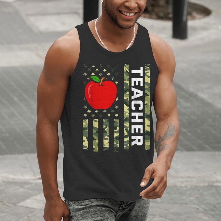 American Flag Camouflage Teacher Patriotic 4th Of July Men Tank Top, funny gift American Flag Camouflage Teacher Patriotic 4th Of July Men Tank Top, funny gift