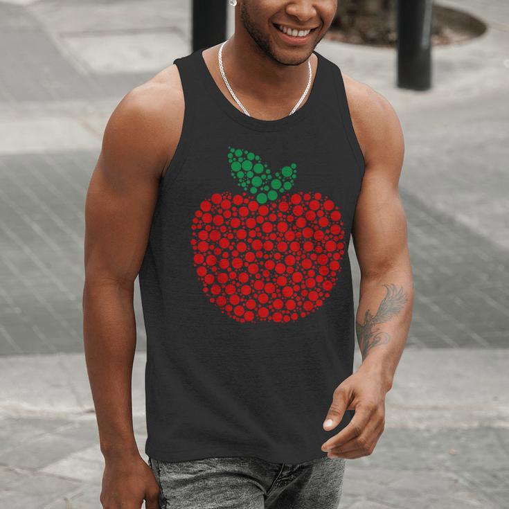 Apple Dot Pattern Art Teacher Appreciation Men Women Humor Men Tank Top, funny gift Apple Dot Pattern Art Teacher Appreciation Men Women Humor Men Tank Top, funny gift