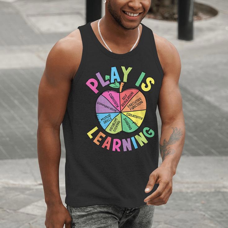 Apple Retro Play Is Learning Kindergarten Teacher Daycare Men Tank Top, funny gift Apple Retro Play Is Learning Kindergarten Teacher Daycare Men Tank Top, funny gift