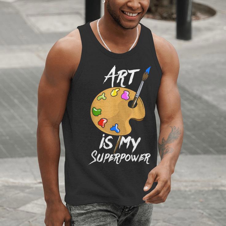Art Is My Superpower Drawing Art Teacher Artists Men Tank Top, funny gift Art Is My Superpower Drawing Art Teacher Artists Men Tank Top, funny gift