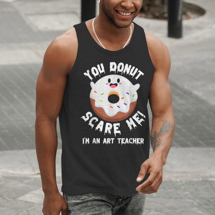 Art Teacher Halloween Donut Lover Costume Kawaii Monster Men Tank Top, funny gift