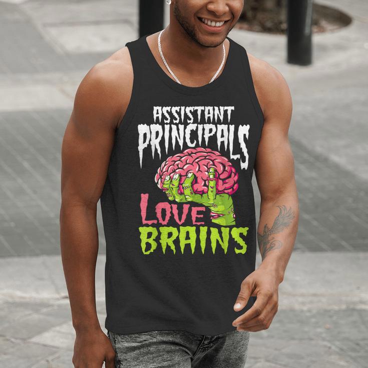 Assistant Principals Love Brains Zombie Teacher Halloween Men Tank Top, funny gift Assistant Principals Love Brains Zombie Teacher Halloween Men Tank Top, funny gift