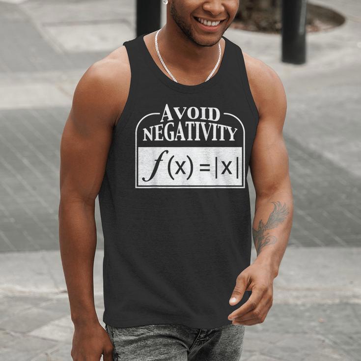 Avoid Negativity Math Teacher Men Tank Top, funny gift