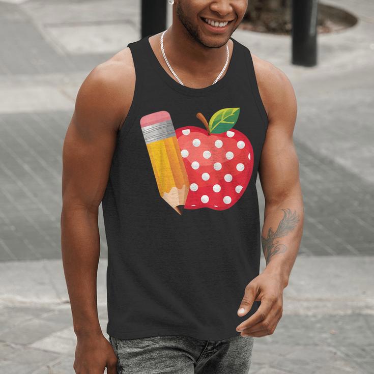 Back To School Pencil And Apple Teacher Student Men Tank Top, funny gift Back To School Pencil And Apple Teacher Student Men Tank Top, funny gift