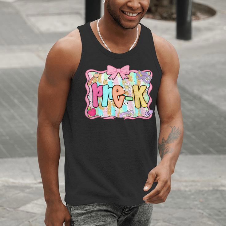 Back To School Pre-K Preppy Teacher Girl Men Tank Top, funny gift Back To School Pre-K Preppy Teacher Girl Men Tank Top, funny gift