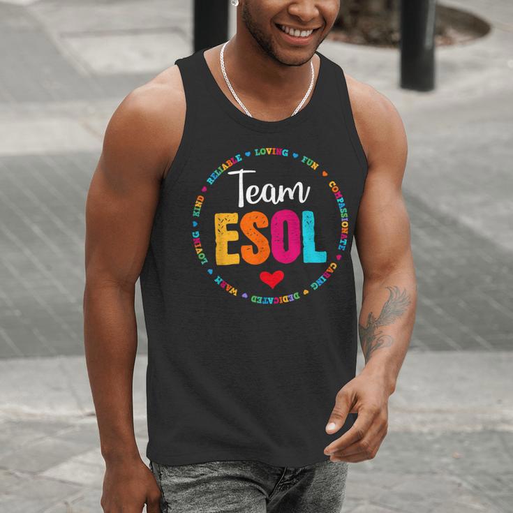 Back To School Teachers Crew Students Team ESOL Teacher Men Tank Top, funny gift