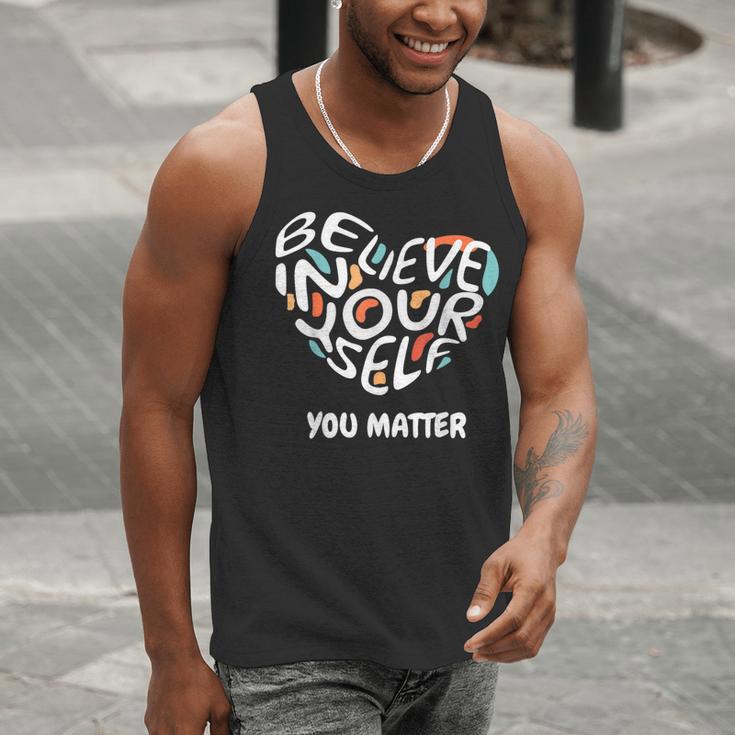 Believe In Yourself YOU MATTER Teachers Big Heart Men Tank Top, funny gift Believe In Yourself YOU MATTER Teachers Big Heart Men Tank Top, funny gift