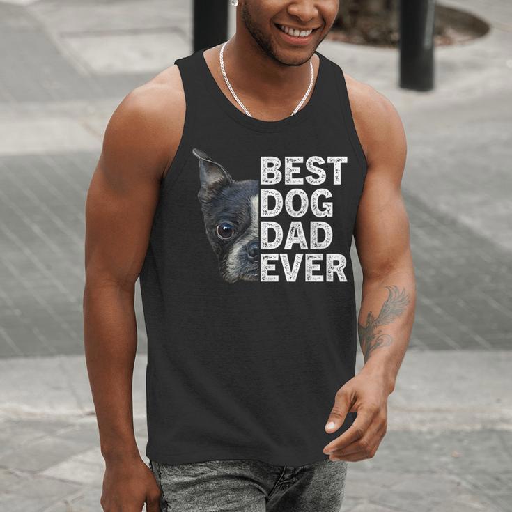 Best Dog Dad Ever Boston Terrier Dog Lover For Dad Men Women Girls Kids Men Tank Top, Boston Terrier Dad Tank Tops, funny gift