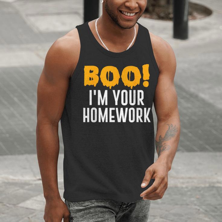 Boo I'm Your Homework Halloween Teacher Costume Men Tank Top, funny gift Boo I'm Your Homework Halloween Teacher Costume Men Tank Top, funny gift