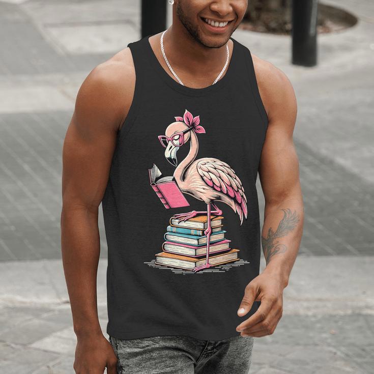 Book Lover Cute Flamingo Reading Teacher Librarian Women Men Tank Top, funny gift Book Lover Cute Flamingo Reading Teacher Librarian Women Men Tank Top, funny gift