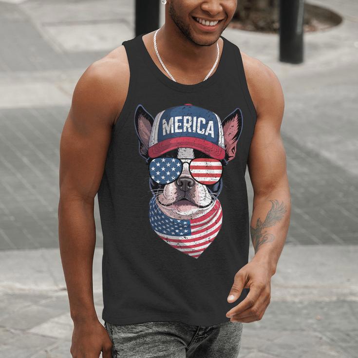 Boston Terrier 4th Of July US Merica Bostie Dog Patriotic For Men Women Kids Men Tank Top, Patriotic Boston Terrier Tank Tops, Boston Terrier 4th Of July Tank Tops, funny gift