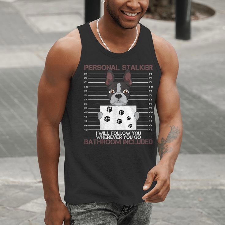 Boston Terrier American Gentleman Personal Stalker Dog Lover Men Tank Top, American Boston Terrier Tank Tops, funny gift