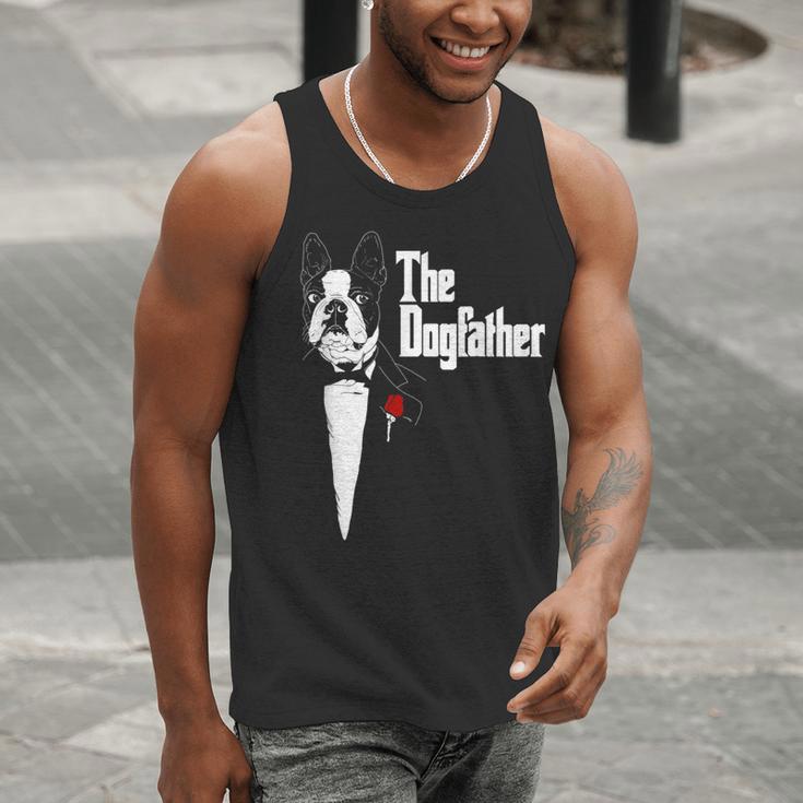 Boston Terrier Dad The DogFather Shirt Boston Terrier Men Tank Top, Boston Terrier Dad Tank Tops, funny gift
