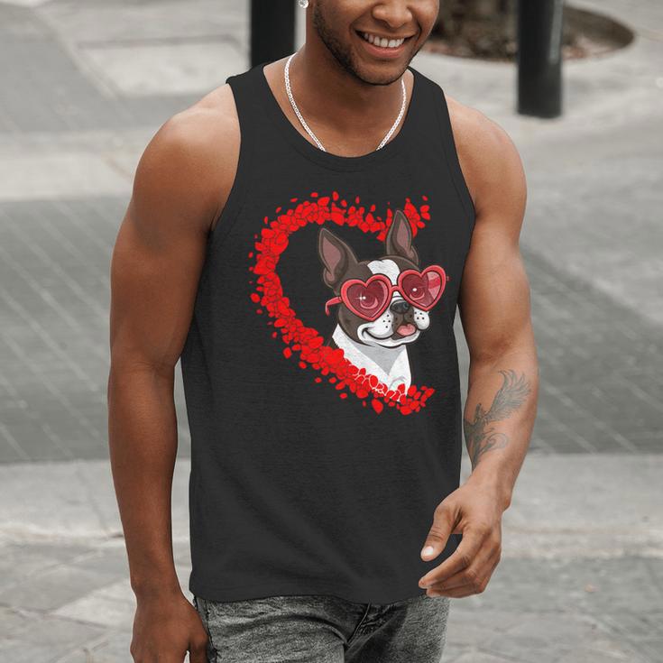 Boston Terrier Dog Mom Dad Valentine’s Day Pet Lover For Men Women Kids Men Tank Top, Boston Terrier Mom Tank Tops, Boston Terrier Dad Tank Tops, funny gift