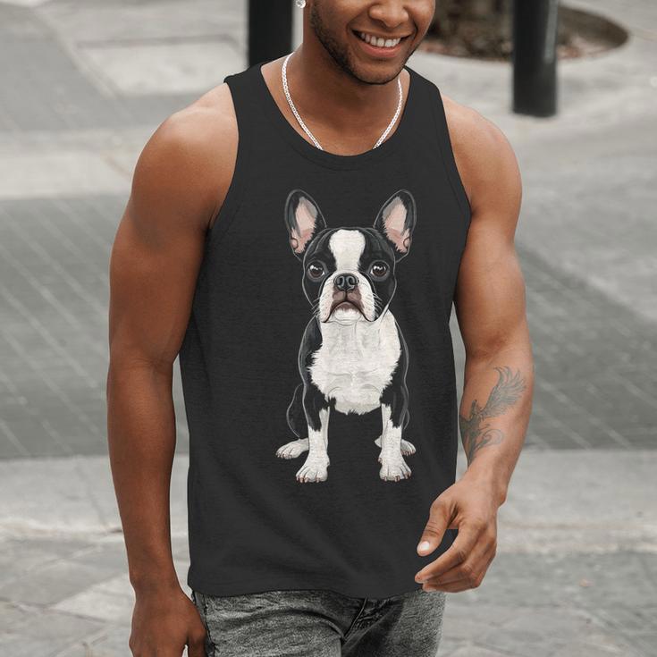 Boston Terrier Dog Motif Pet Art Boston Terrier For Men Women Kids Men Tank Top, funny gift