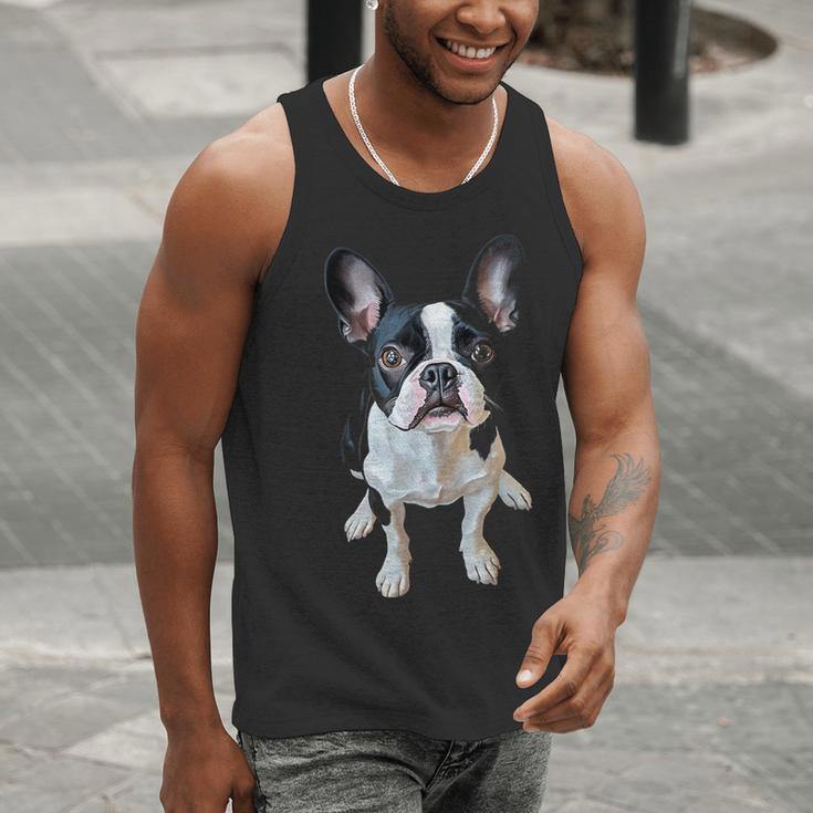 Boston Terrier Dog Motif Pet Art Boston Terrier Men Women Kids Men Tank Top, funny gift