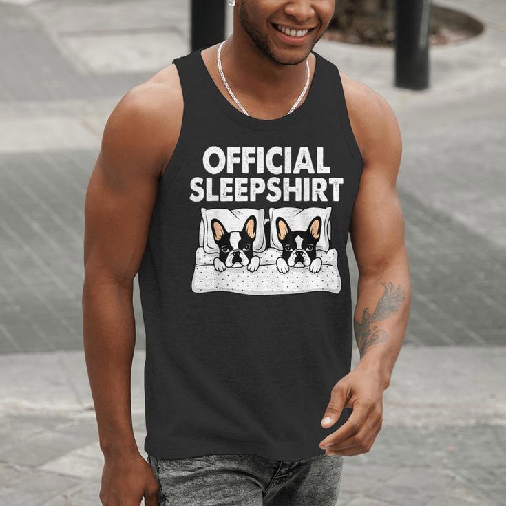 Boston Terrier Dog Official Sleep Pajamas Nightgown Men Tank Top, funny gift