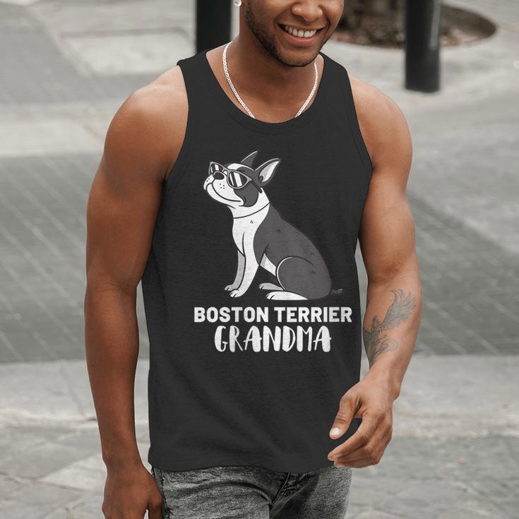 Boston Terrier Dog Owner Grandma Men Tank Top, funny gift