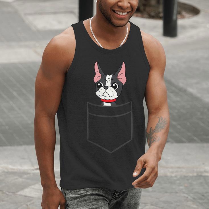 Boston Terrier Dog In The Pocket Boston Terrier For Men Women Girls Kids Men Tank Top, funny gift