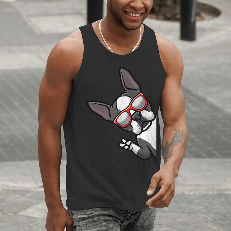 Boston Terrier Dog From Side Boston Bull Men Tank Top, funny gift