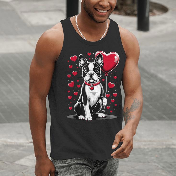 Boston Terrier Dog Valentine's Day Dog Owner Valentine Men Tank Top, funny gift
