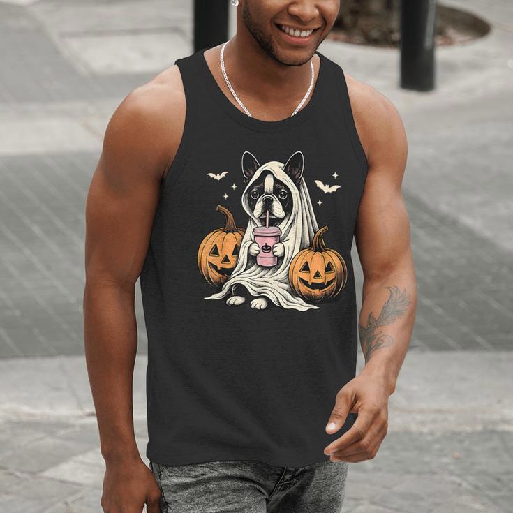 Boston Terrier Ghost Boo Halloween Costume Spooky Season Men Tank Top, Boston Terrier Ghost Tank Tops, Boston Terrier Halloween Tank Tops, funny gift