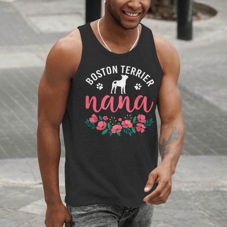Boston Terrier Grandma Nana Dog Lover Christmas Men Tank Top, Boston Terrier Christmas Tank Tops, funny gift