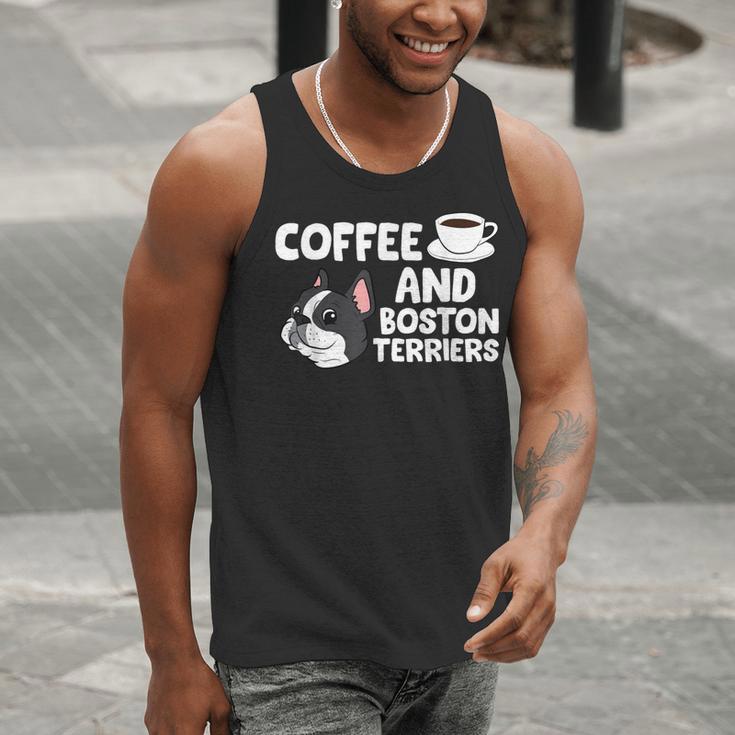 Boston Terrier Lover Coffee And Boston Terriers Men Tank Top, funny gift