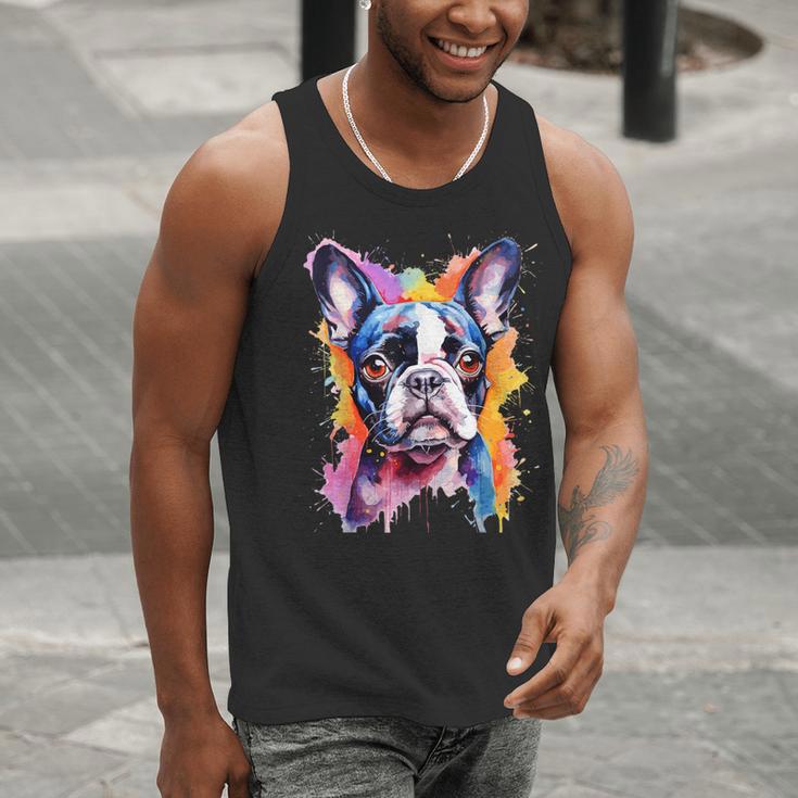 Boston Terrier Lover Pop Art Color Boston Terrier Dog For Men Women Girls Kids Men Tank Top, funny gift