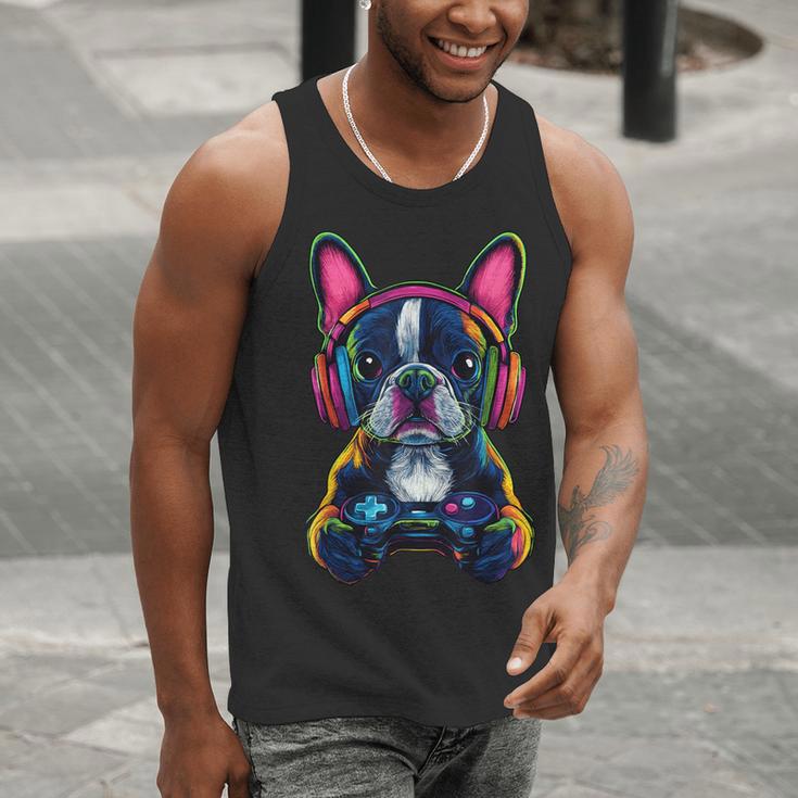 Boston Terrier Lovers Gaming Headphones Boston Terrier Men Tank Top, funny gift