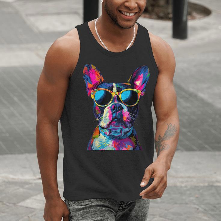Boston Terrier Lovers Pop Art Boston Terrier Men Tank Top, funny gift