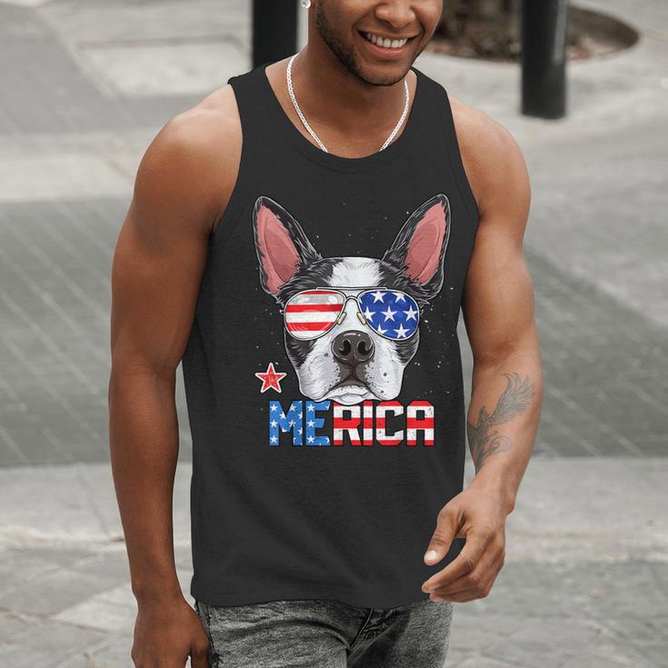 Boston Terrier Merica 4th Of July T Shirt Men Boys Dog Puppy Men Tank Top, Boston Terrier 4th Of July Tank Tops, funny gift