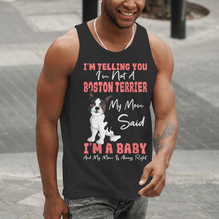 Boston Terrier Mom American Gentleman Dog Lover Mother's Day Men Tank Top, American Boston Terrier Tank Tops, Boston Terrier Mom Tank Tops, funny gift