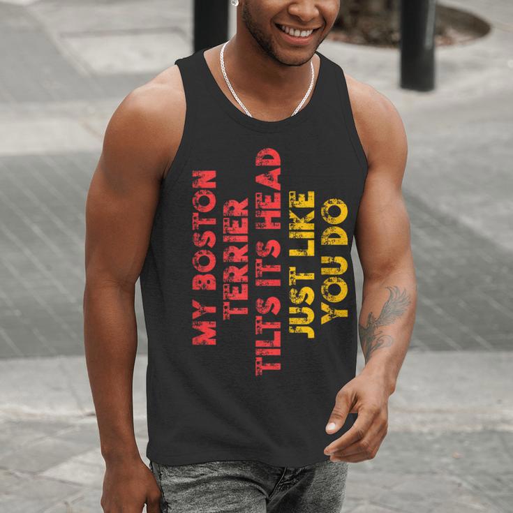 Boston Terrier Mom Dad Dog Lover Owner Women Men Men Tank Top, Boston Terrier Mom Tank Tops, Boston Terrier Dad Tank Tops, funny gift