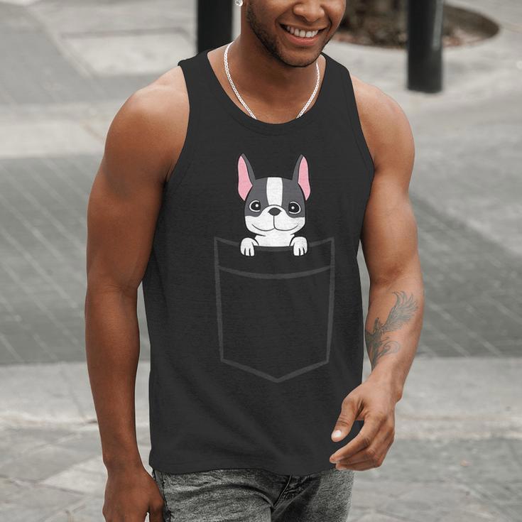 Boston Terrier In The Pocket Cute Boston Terrier Dog For Men Women Girls Kids Men Tank Top, funny gift