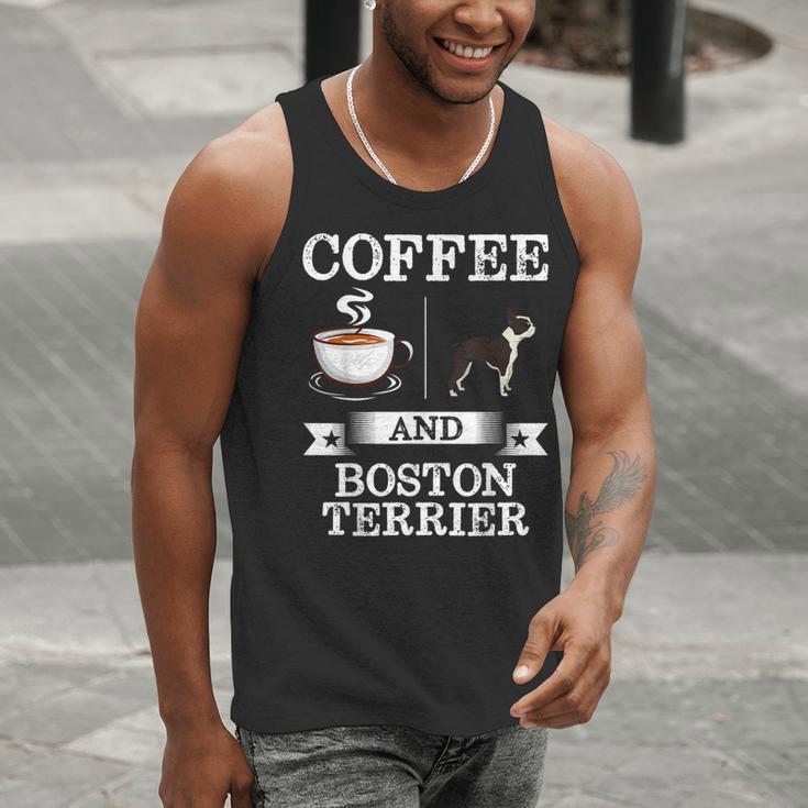 Boston Terrier Shirt Coffee And Boston Terrier Cute Dog For Men Women Girls Kids Men Tank Top, funny gift
