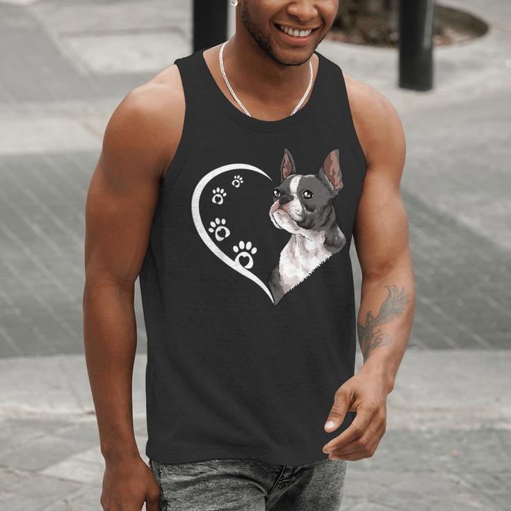 Boston Terrier Shirts For Women Girls Kids Heart Cute Men Tank Top, funny gift