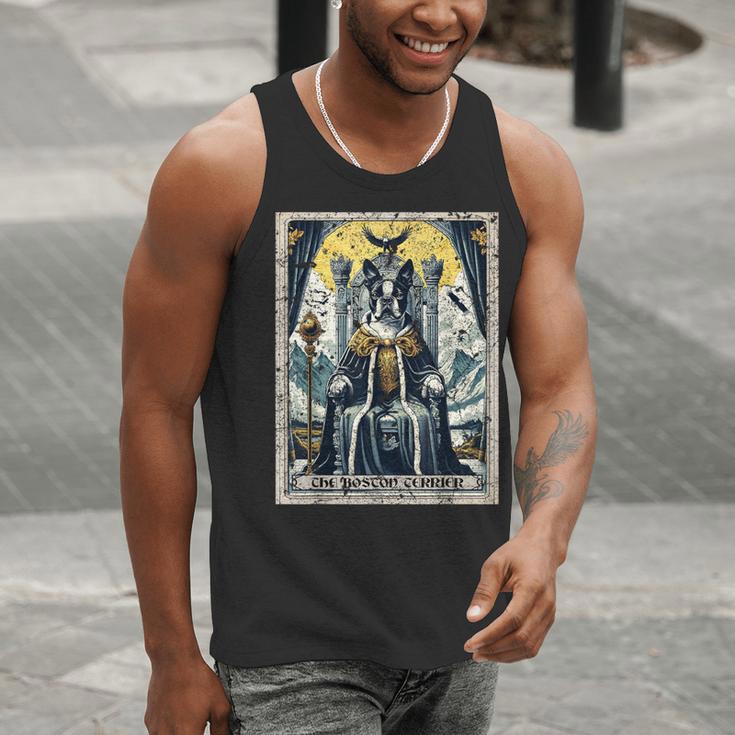 Boston Terrier Tarot Card Dog Men Tank Top, Boston Terrier Tarot Tank Tops, funny gift