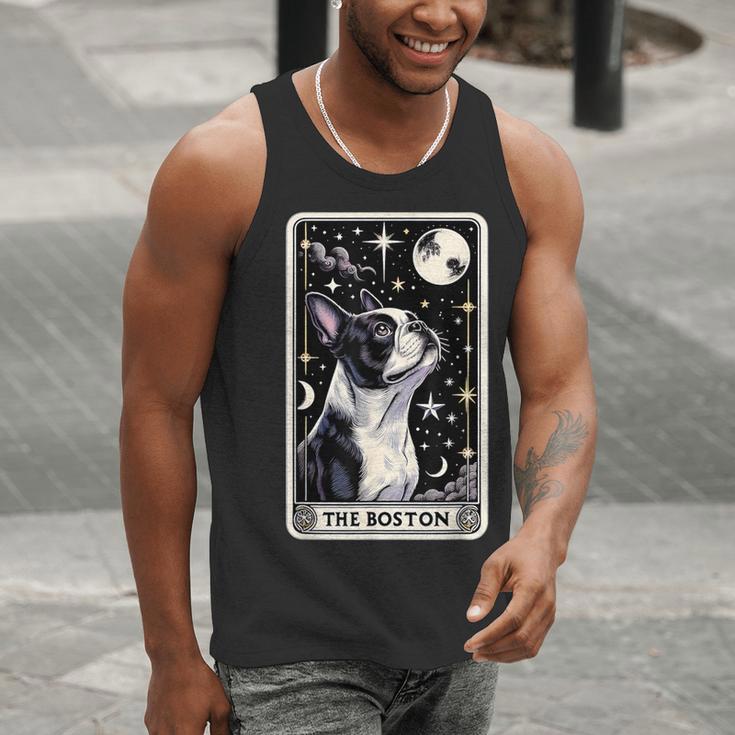 Boston Terrier Tarot Card Star With The Moon Men Women Kids Men Tank Top, Boston Terrier Tarot Tank Tops, funny gift