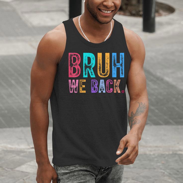 Bruh We Back Teachers Retro Back To School Boys Girls Kids Men Tank Top, funny gift Bruh We Back Teachers Retro Back To School Boys Girls Kids Men Tank Top, funny gift