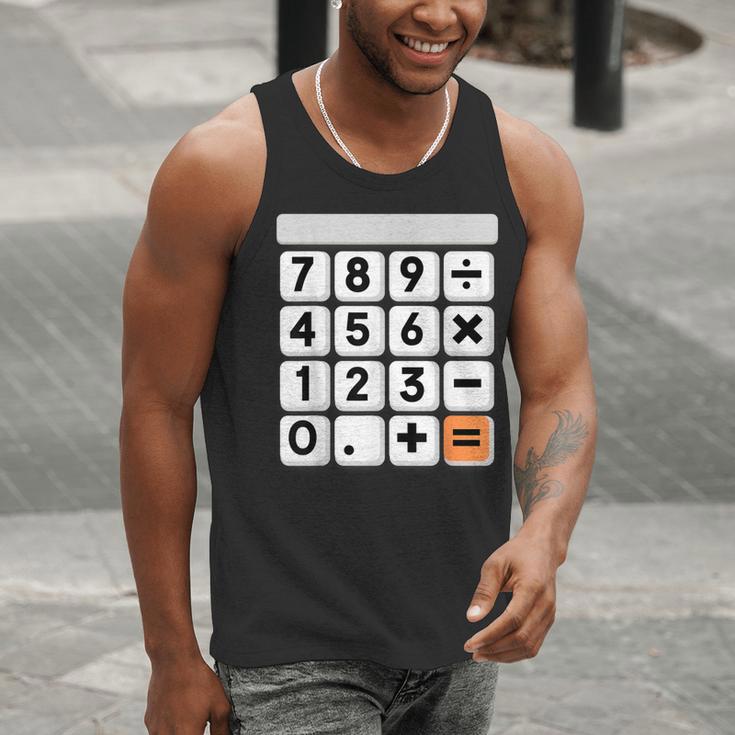 Calculator Easy Halloween Costume For Math Teacher Men Tank Top, funny gift