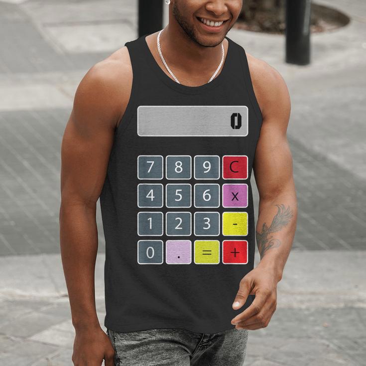 Calculator Math Teacher Halloween Costumes Women Men Adults Men Tank Top, funny gift