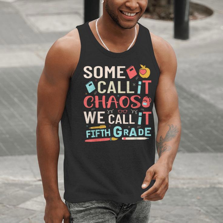 Some Call It Chaos We Call It Fifth Grade 5th Grade Teacher Men Tank Top, funny gift Some Call It Chaos We Call It Fifth Grade 5th Grade Teacher Men Tank Top, funny gift